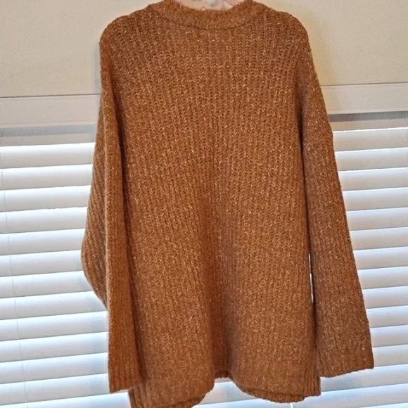 a.n.a Women's Brown Sugar Marl Round Neck Sweater, Size: XXL, NWT - Picture 8 of 8